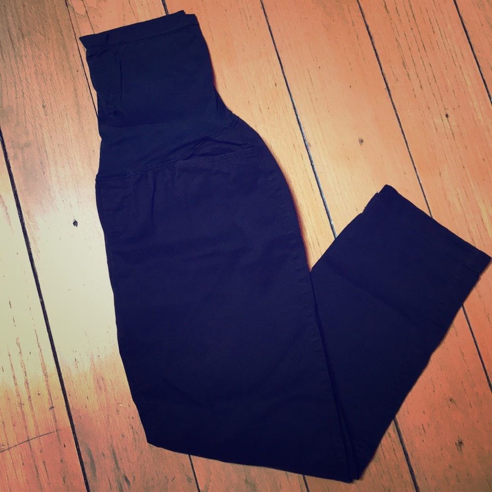 Maternity Cropped Black Pants